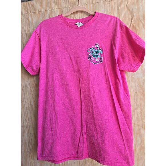 NEW! Blessed Girl JESUS ANCHOR HEBREWS 6;19 MEDIUM SLEEVE Pink Cotton - Picture 3 of 7